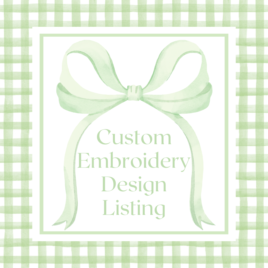 Custom Embroidery Design Listing