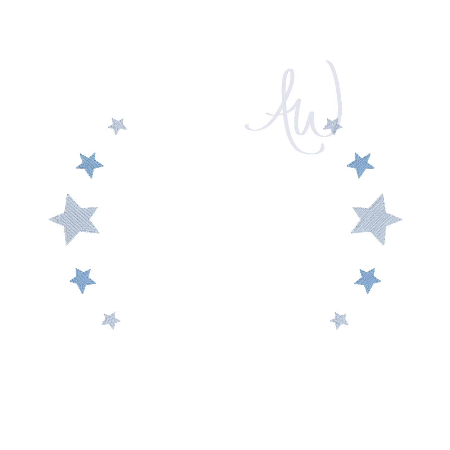 Double Star Frame Embroidery Design