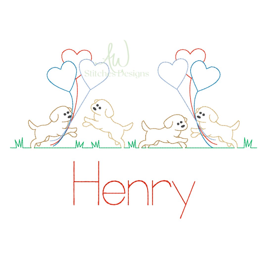 Valentine Puppy Line