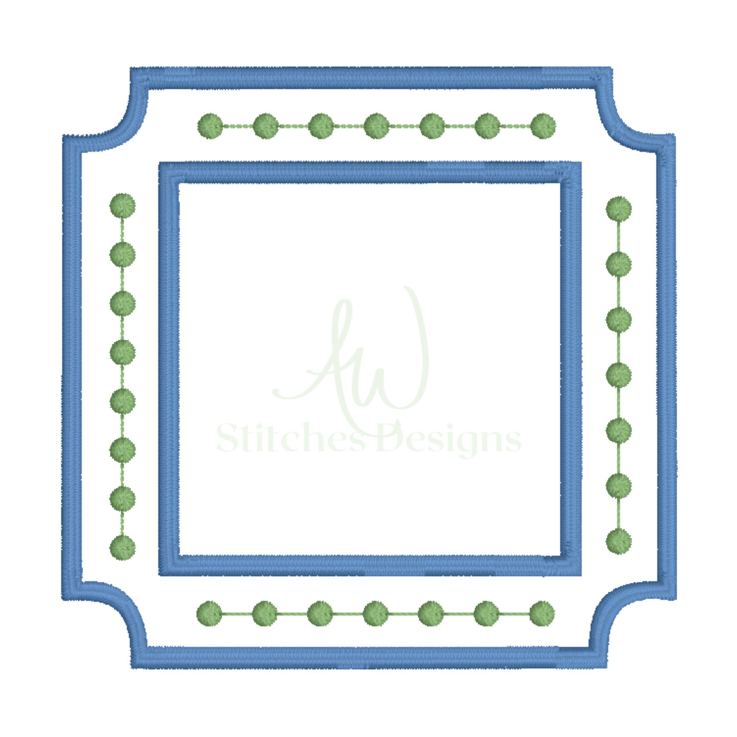 In the Hoop French Knot Milestone Card Machine Embroidery Design