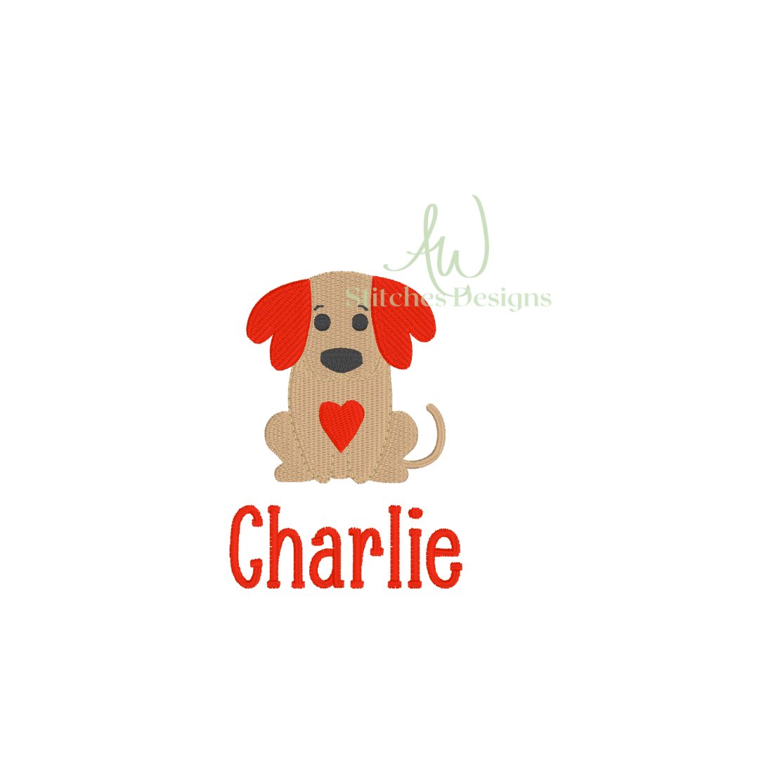 Heart Puppy Mini Design
