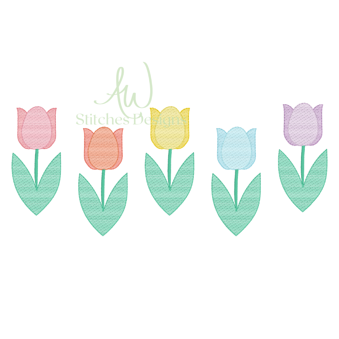 Tulip Row Sketch Stitch