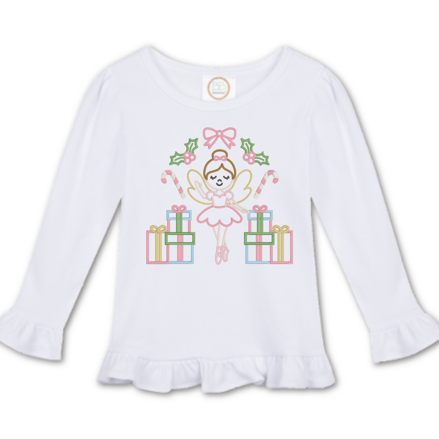 Sugar Plum Fairy satin stitch machine embroidery design file