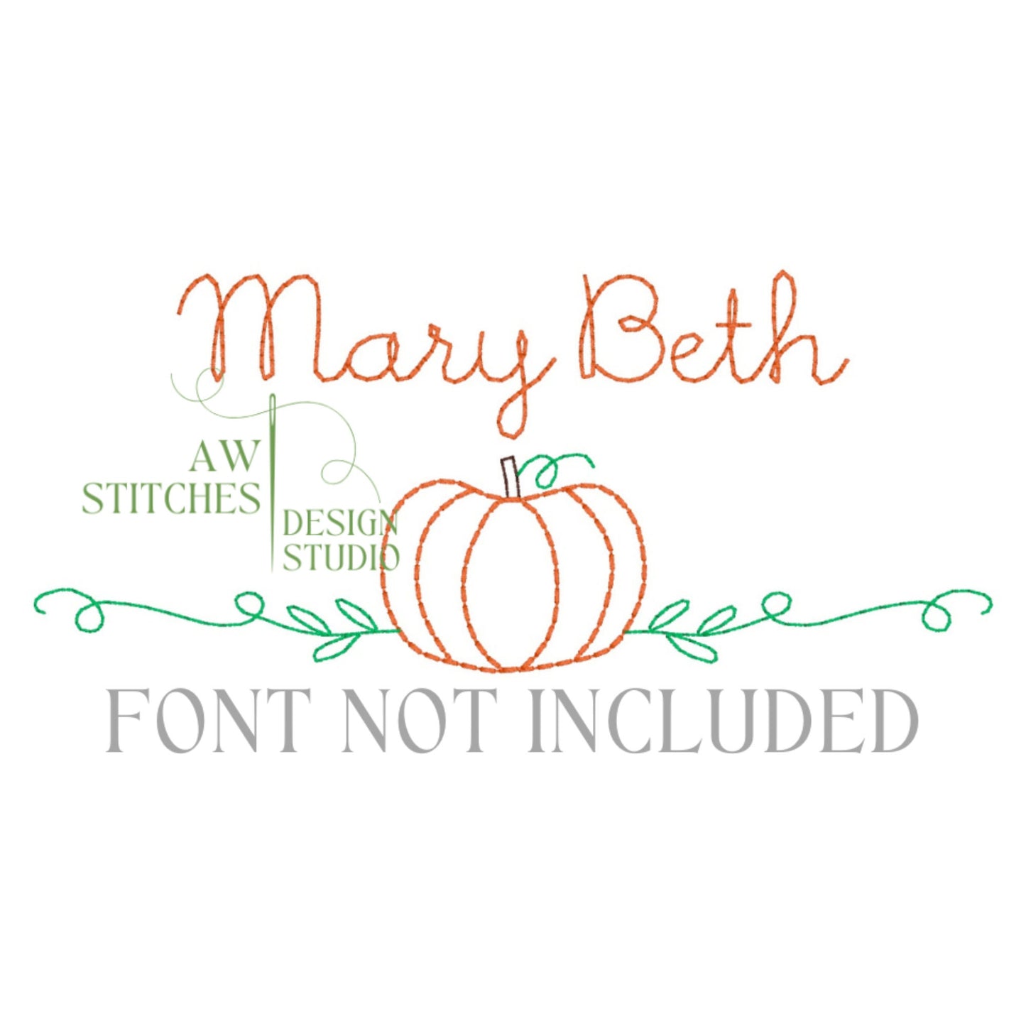 Pumpkin Vine Bean Stitch