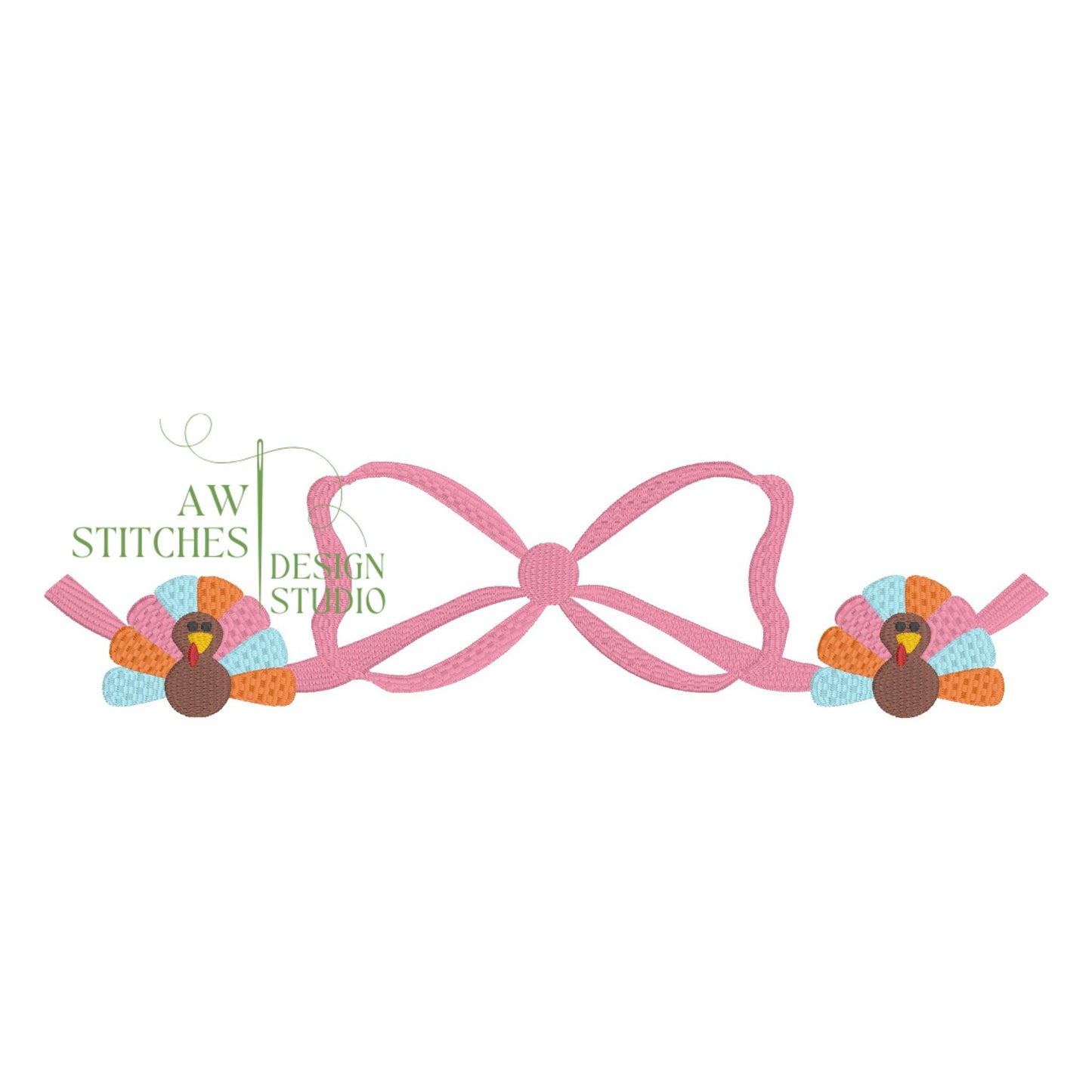 Bow with Turkey Accents