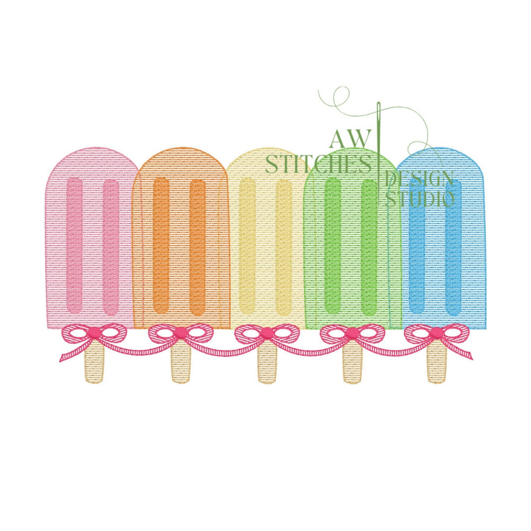 Popsicle Row with Bow