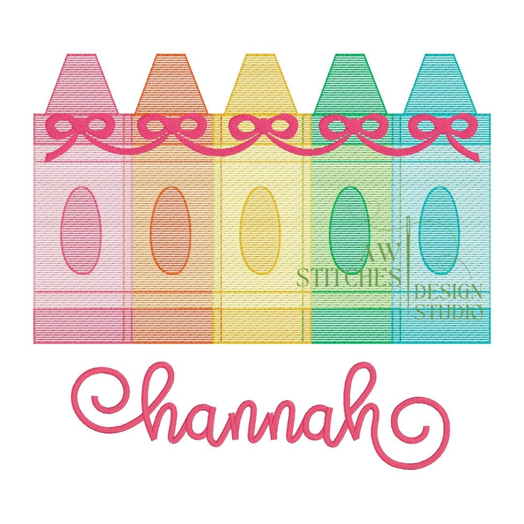 Sketch Crayons with Bow
