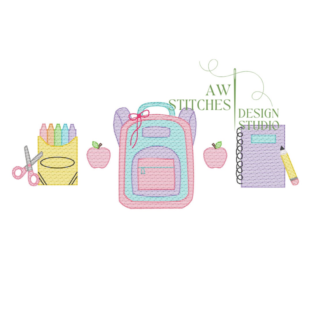 Back to School Trio with Bow