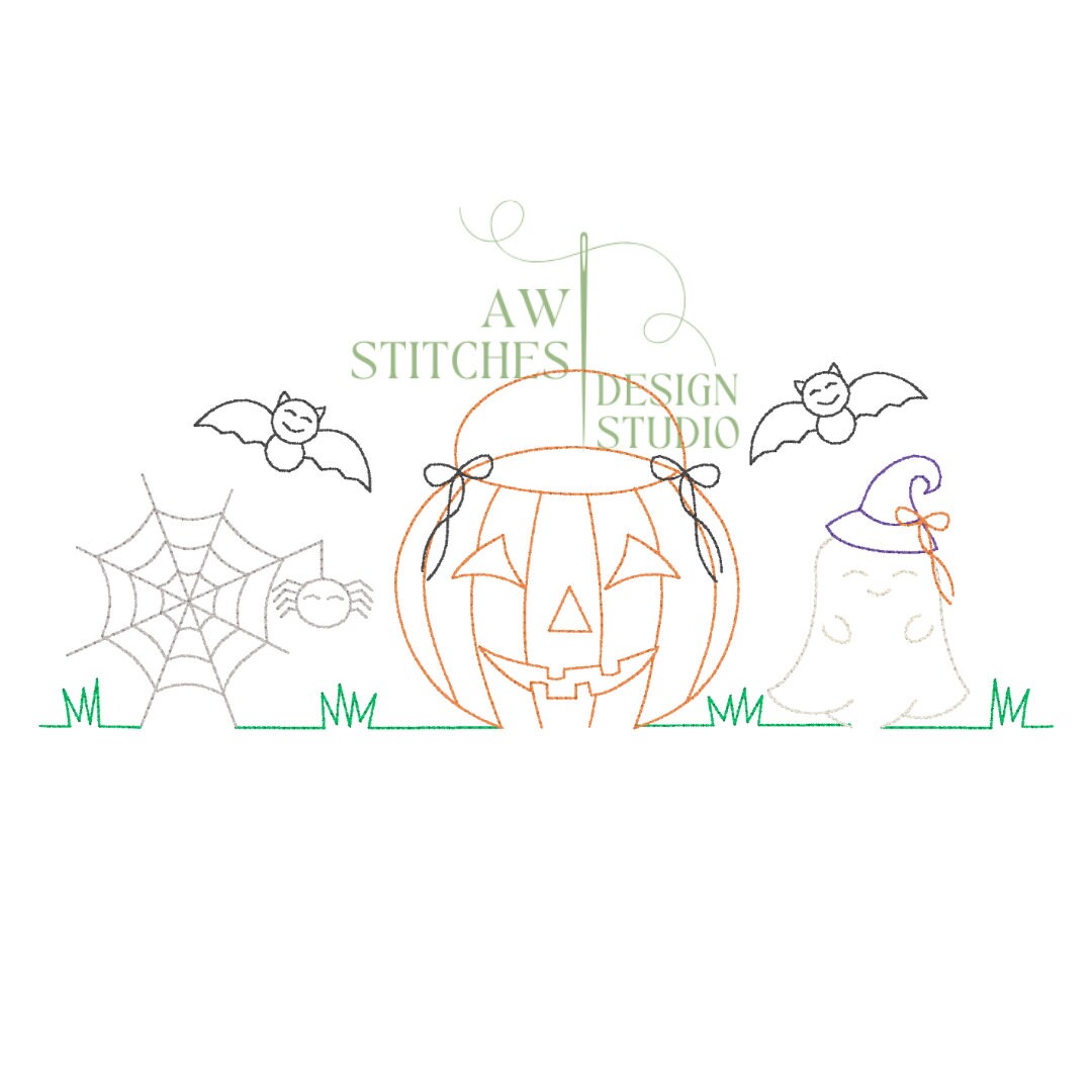 Halloween Line with Bow