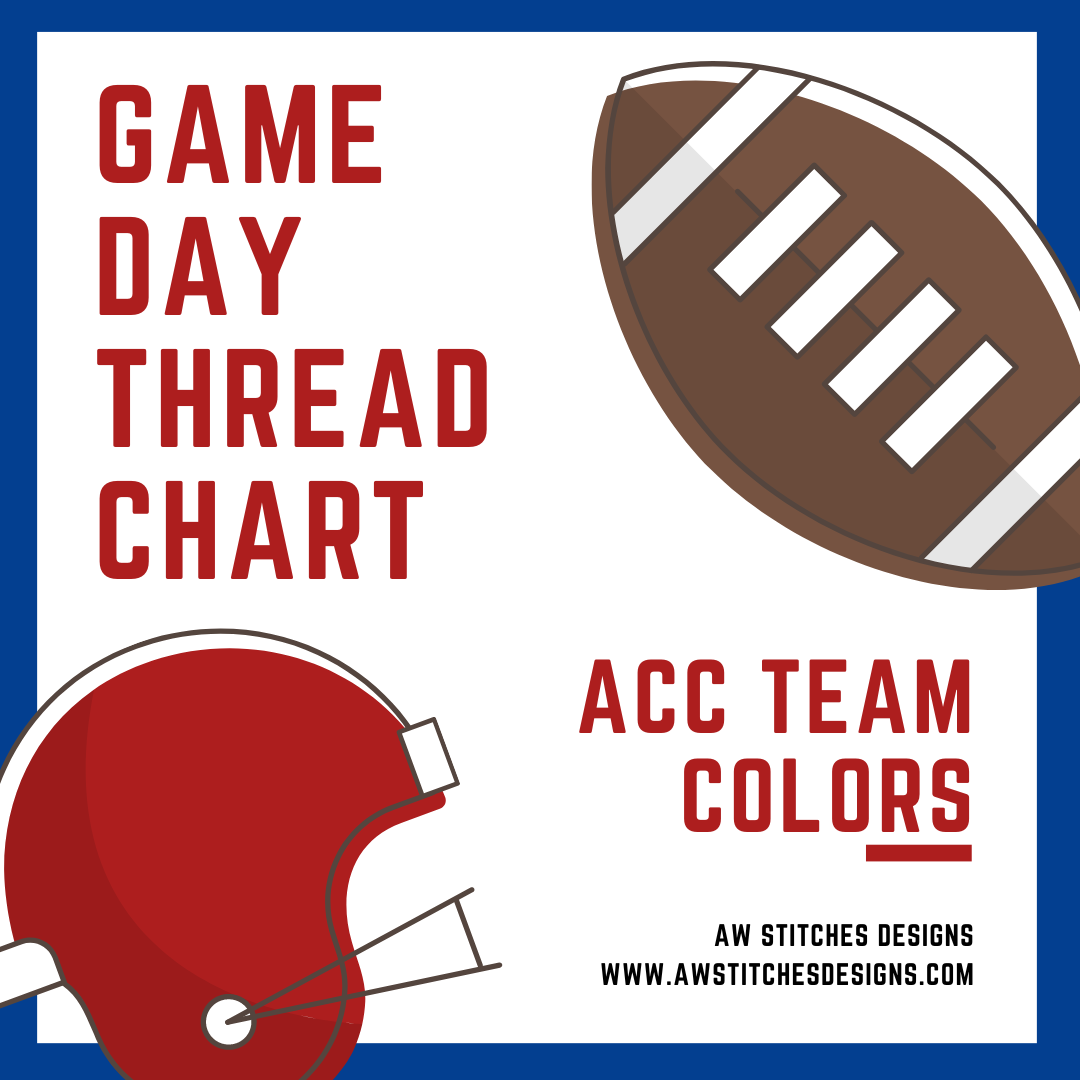 The Ultimate ACC Team Color Thread Chart: Isacord & Floriani Thread Matches