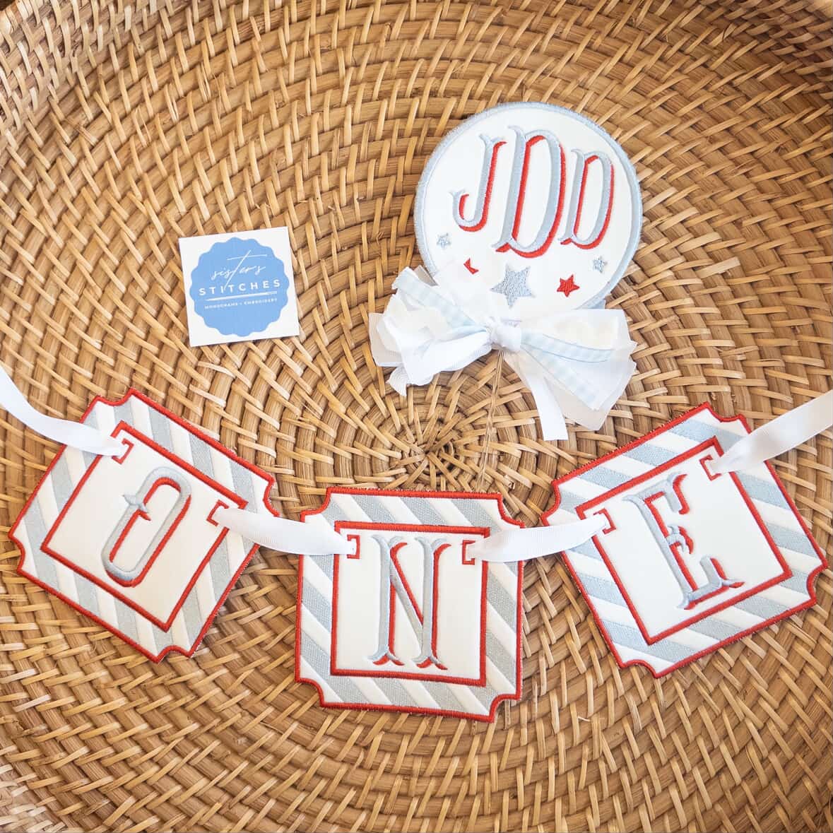 In the Hoop Square Stripe Applique Frame Machine Embroidery File