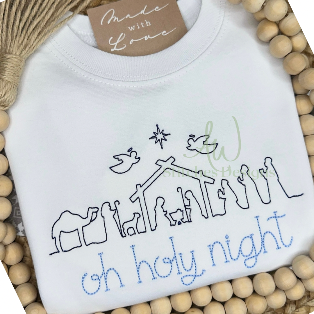 Nativity Line Bean Stitch