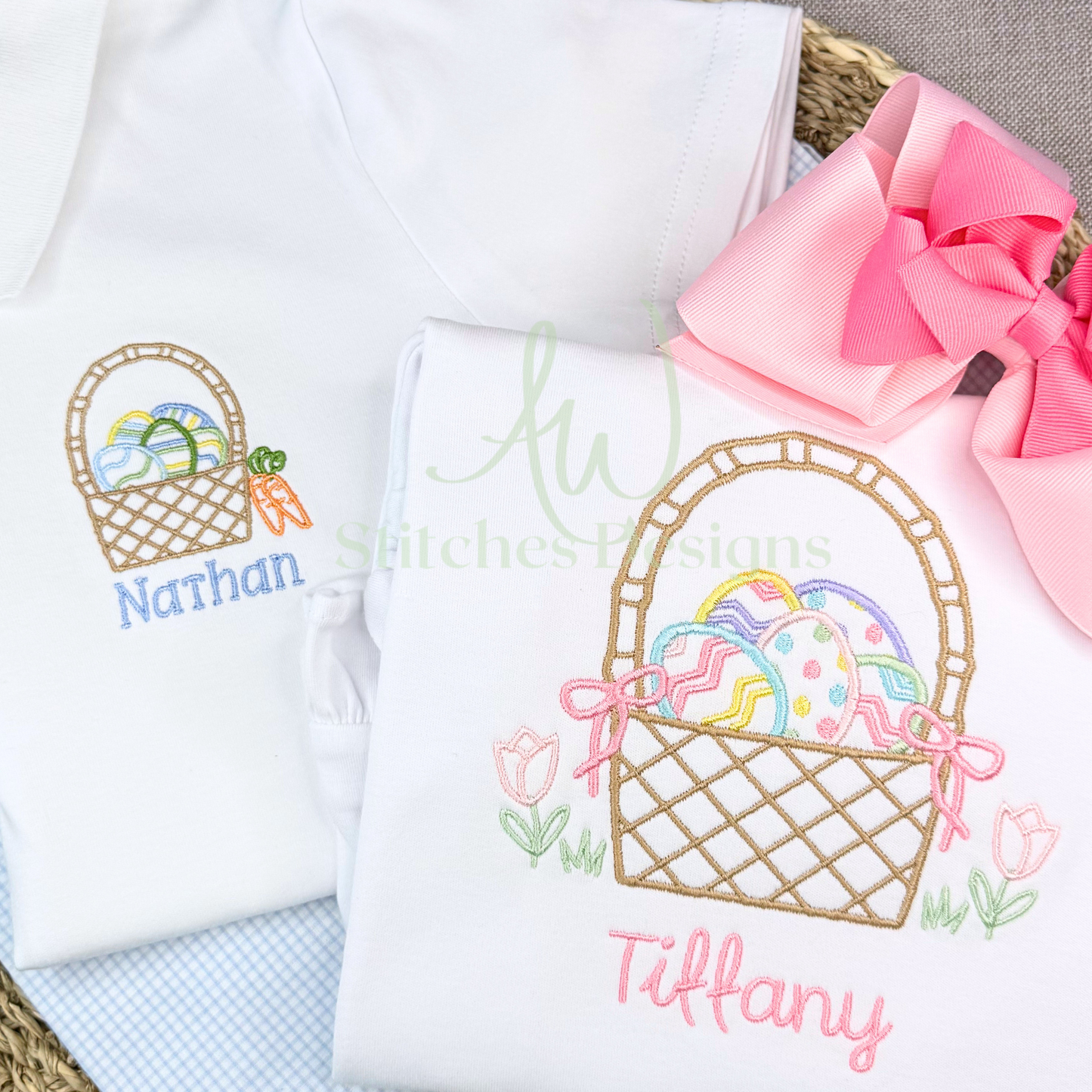 Styled Easter Basket Embroidery Project