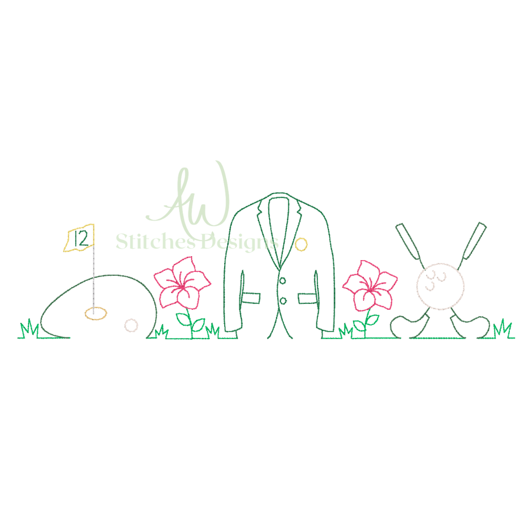 Golf Tournament Line Design with Azalea