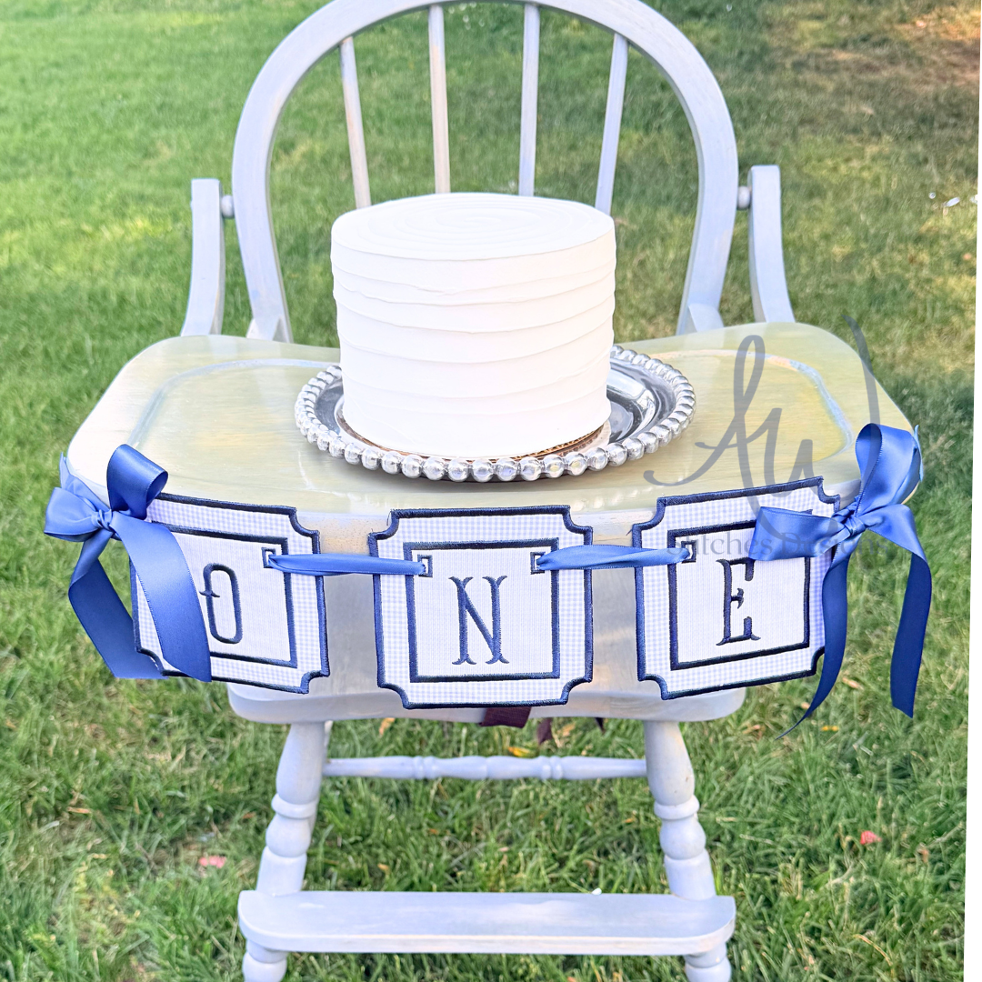 In the Hoop Satin Stitch Applique Banner Machine Embroidery Design