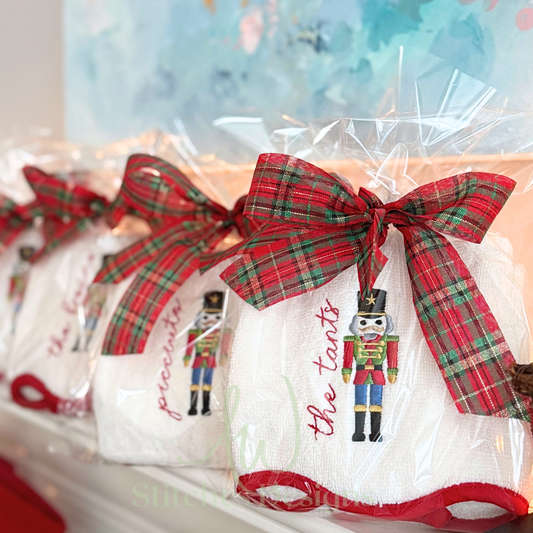 Christmas Nutcracker mini satin stitch machine embroidery design file