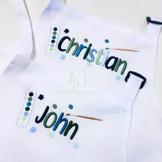 Build your own satin fill stitch paint set embroidery design