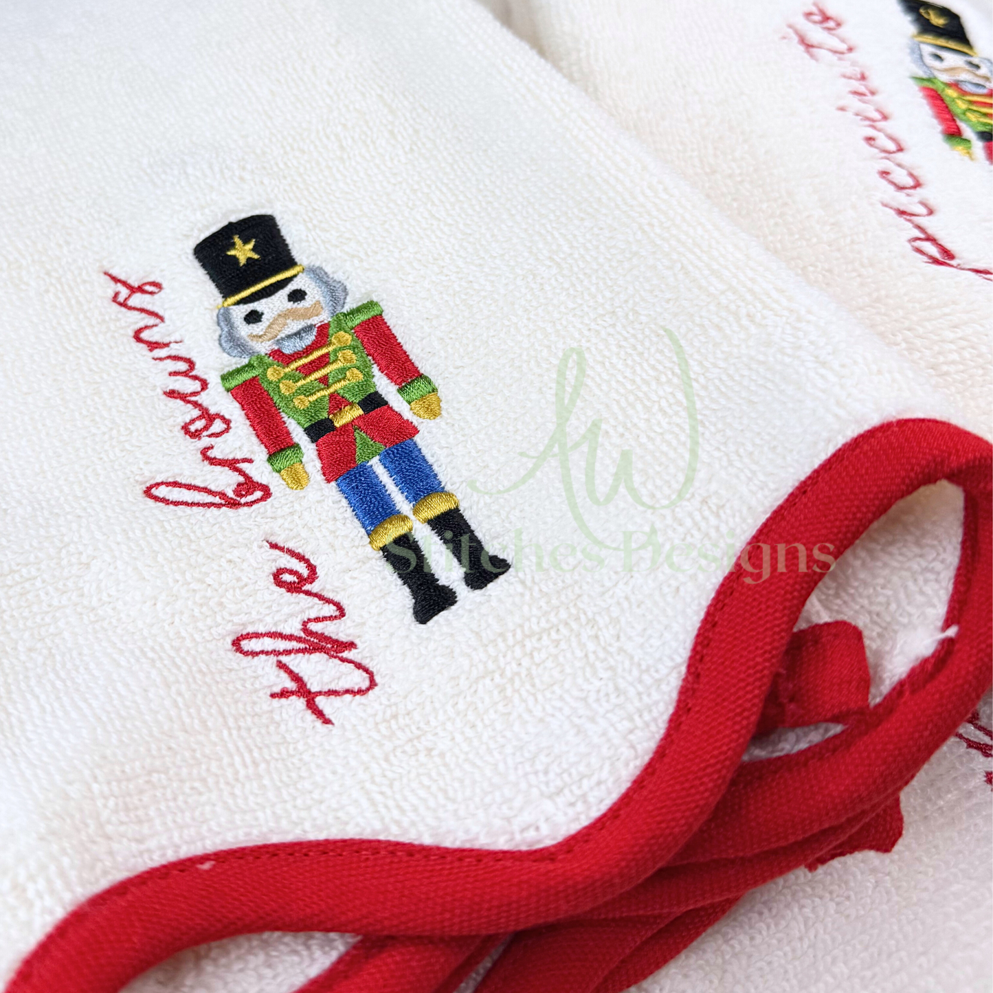 Christmas Nutcracker mini satin stitch machine embroidery design file
