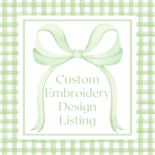 Custom Embroidery Design Listing