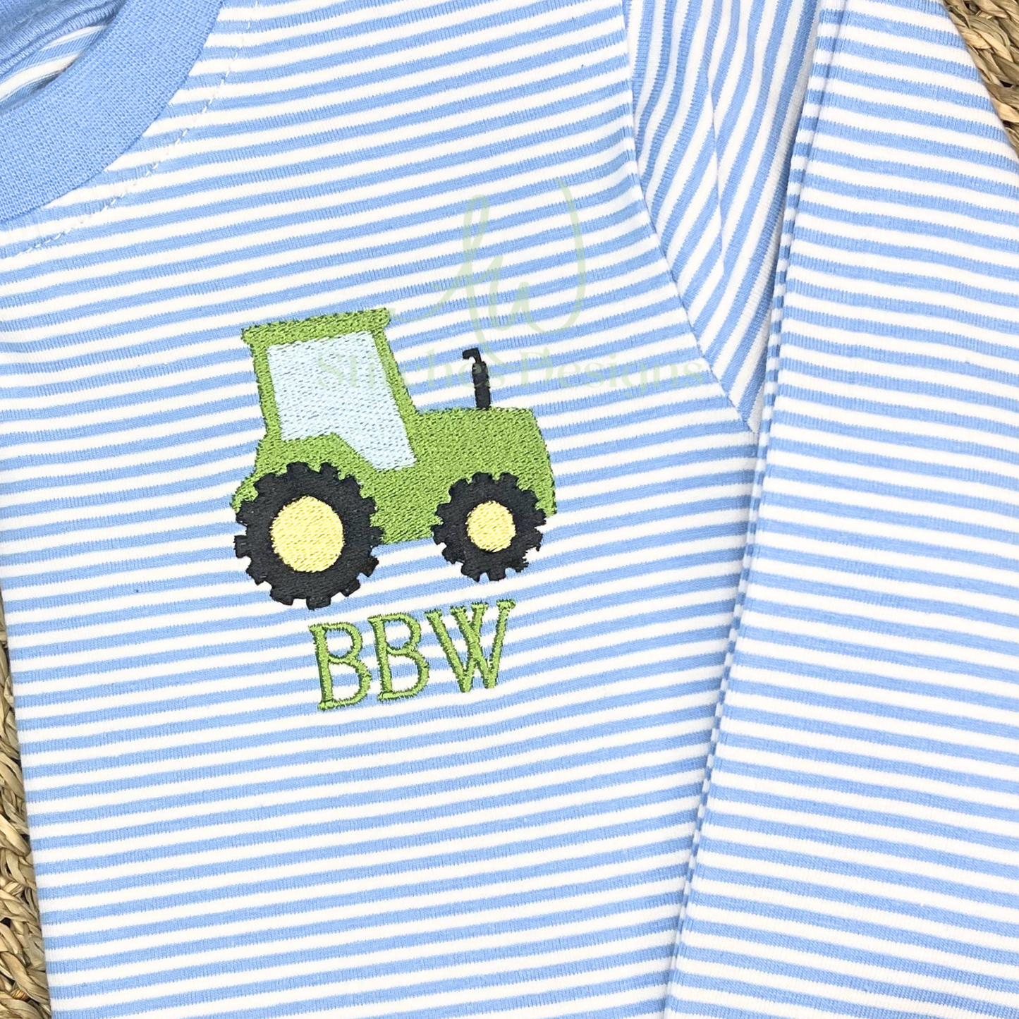 Mini Tractor Embroidery Design