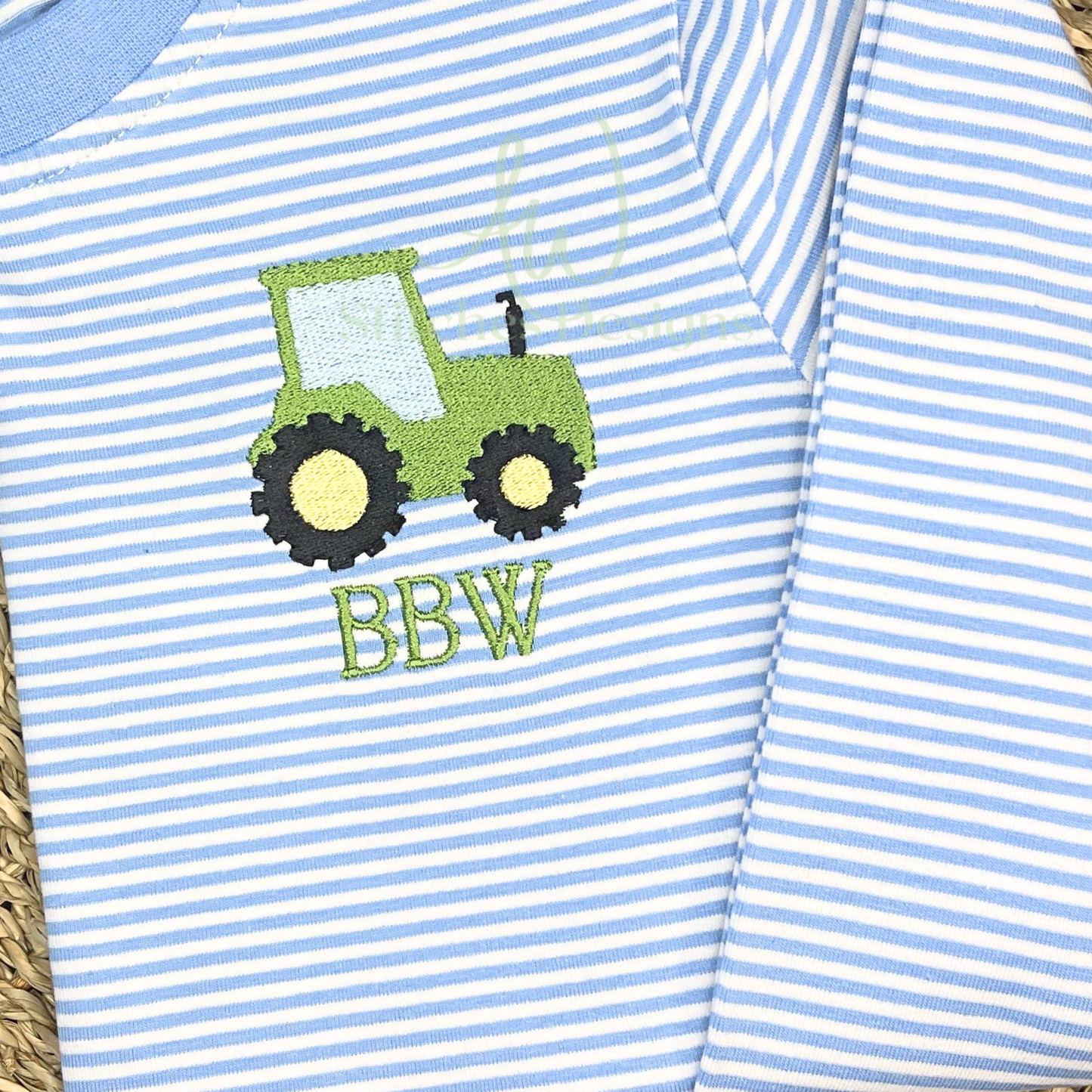 Mini Tractor Embroidery Design