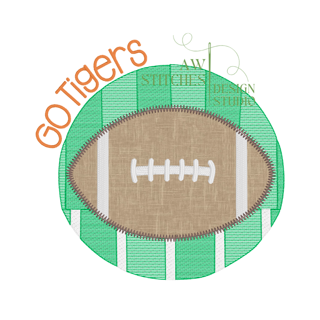 Football Circle Applique