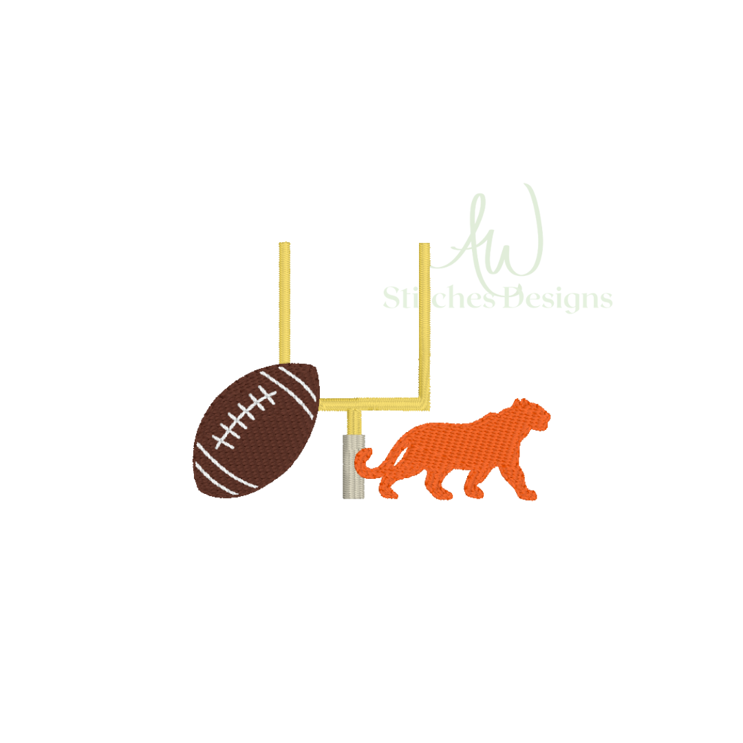 Tiger Football Mini Fill Stitch