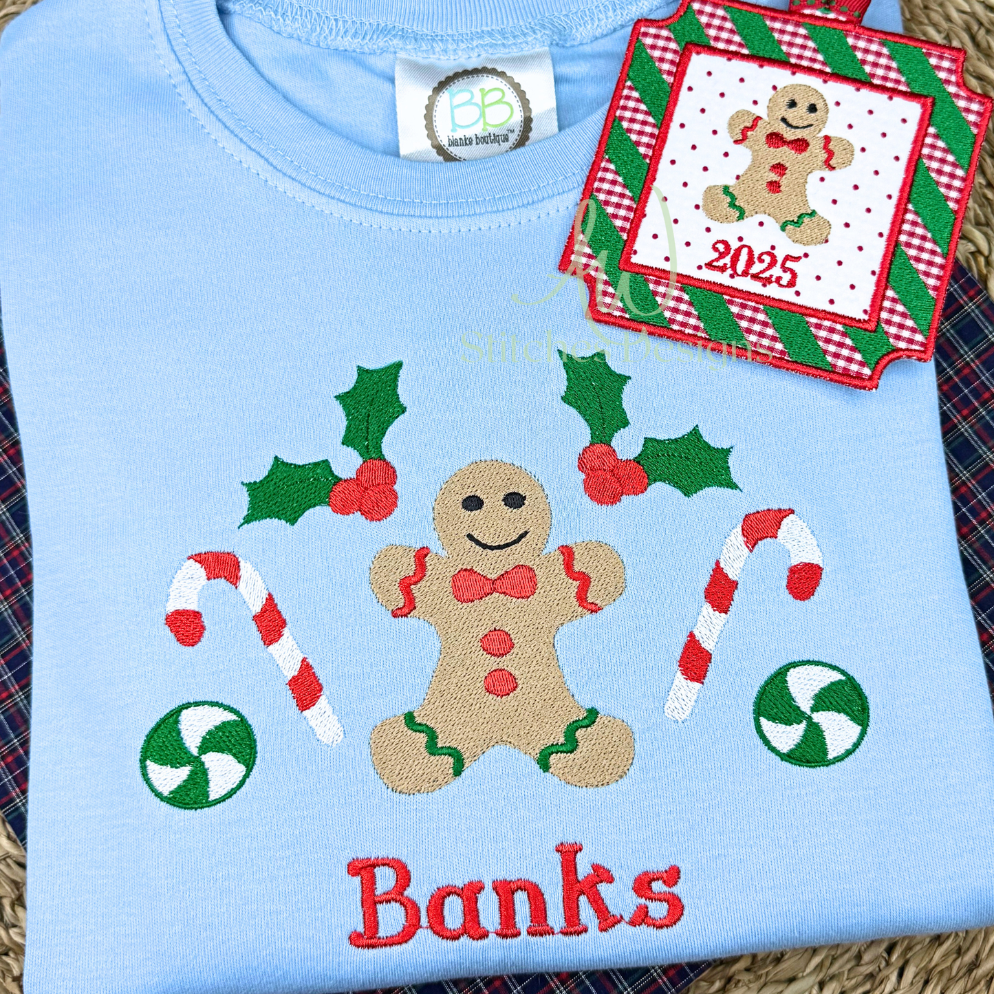 Mini Gingerbread Boy Embroidery Design