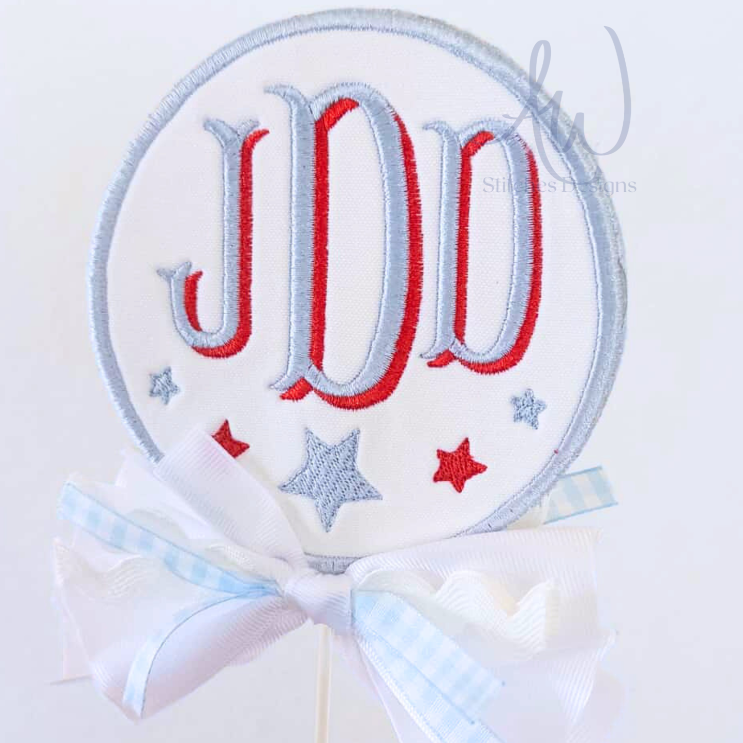 Single Star Frame Embroidery Design
