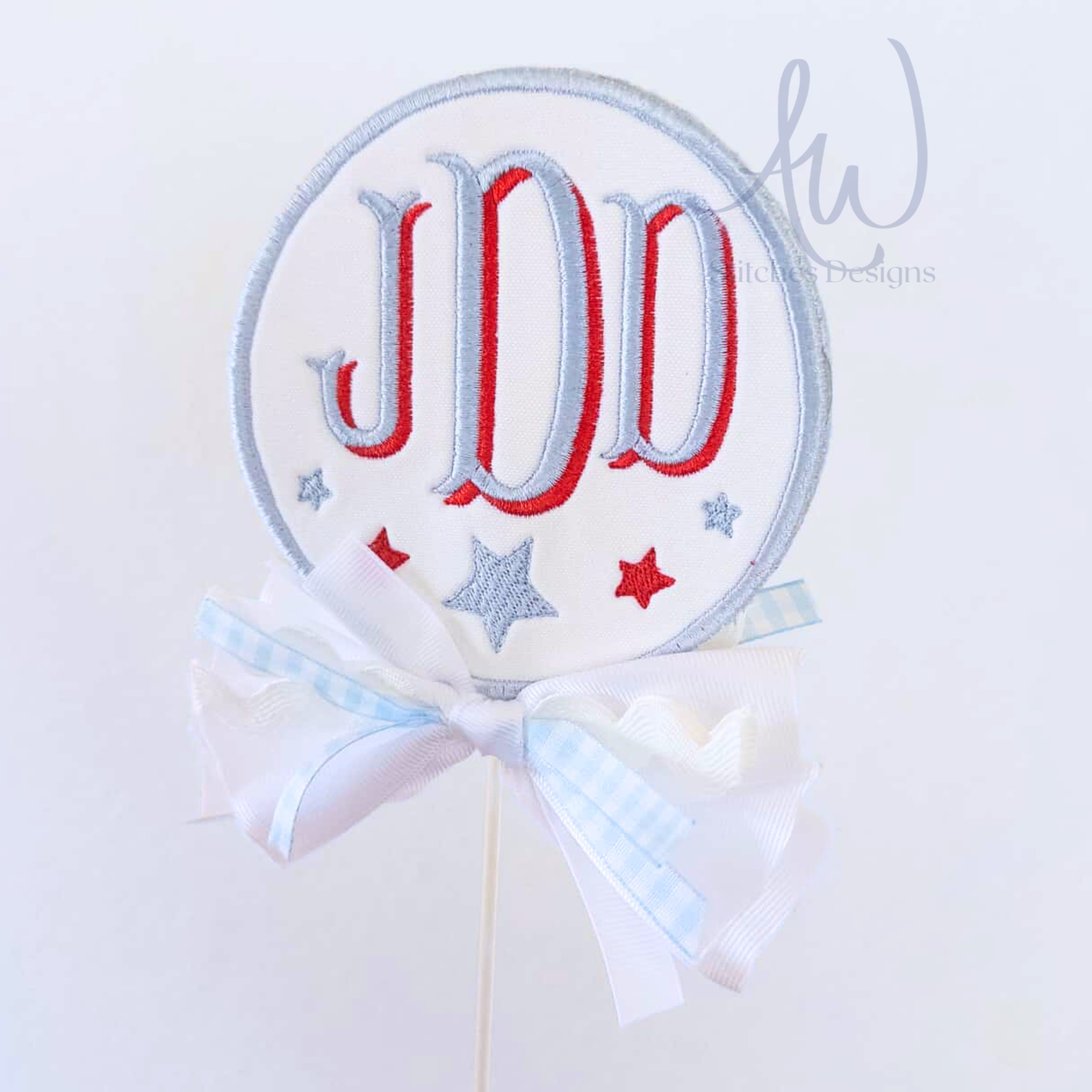Single Star Frame Embroidery Design