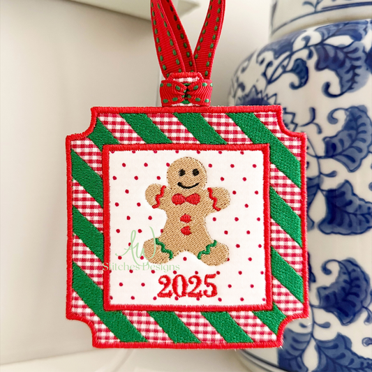 Mini Gingerbread Boy Embroidery Design