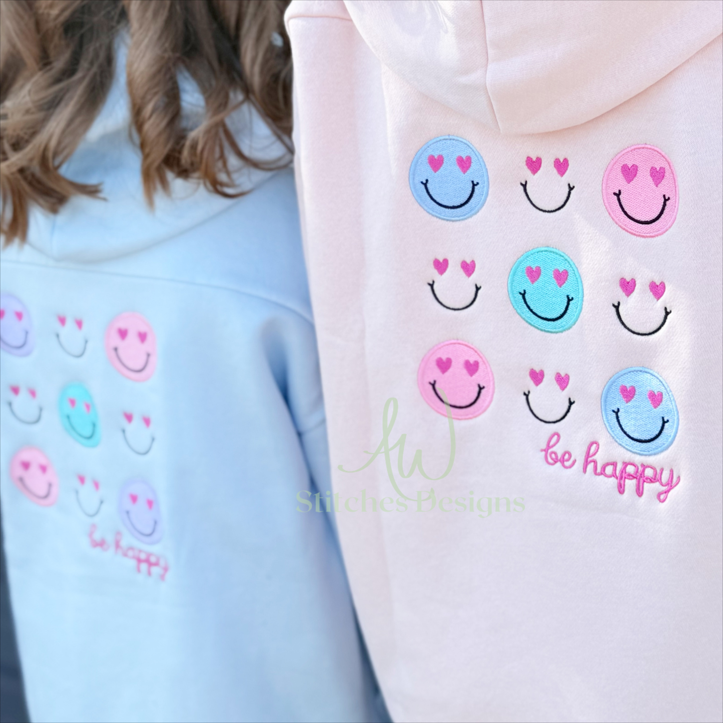 Don’t Worry Be Happy Smiley Face Embroidery Design