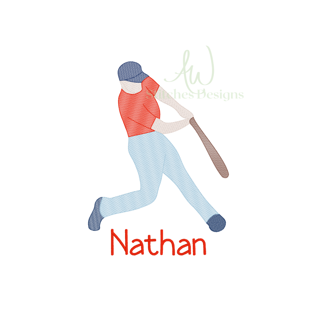 Sketch Baseball Player