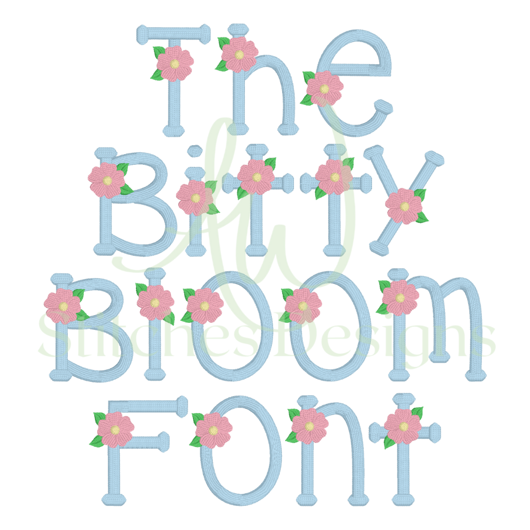 Bitty bloom font