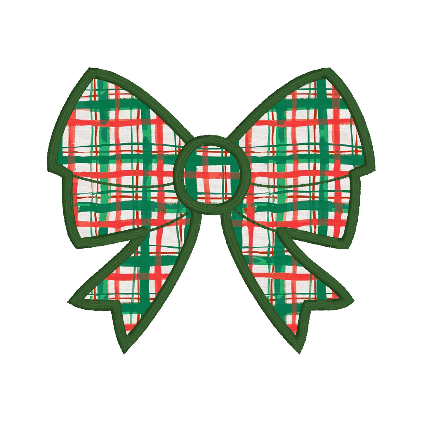 Classic Satin Applique Bow Design for Machine Embroidery