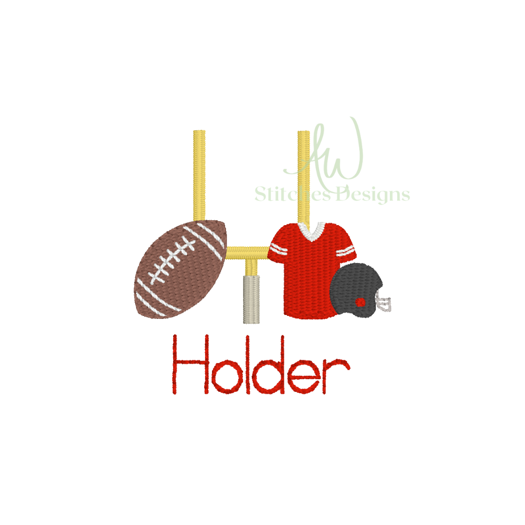 Football Trio Mini Fill Machine Embroidery Design File