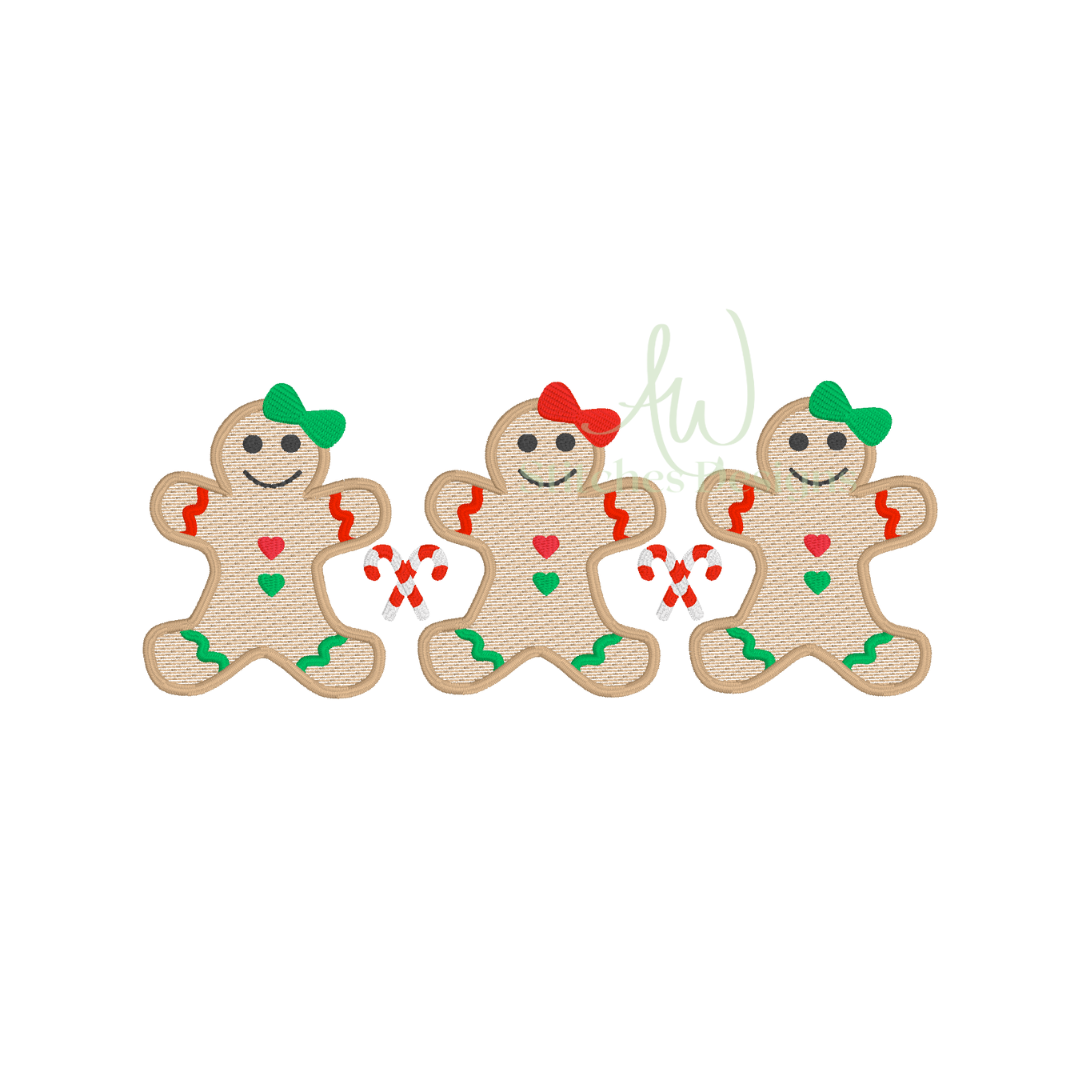 Gingerbread Girl Sketch Trio