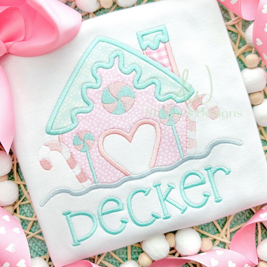 Gingerbread House Applique