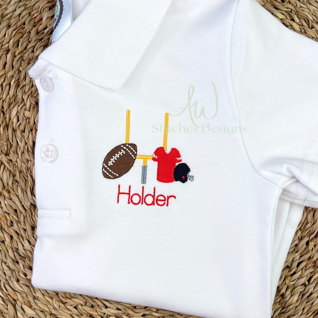 Football Trio Mini Fill Machine Embroidery Design File