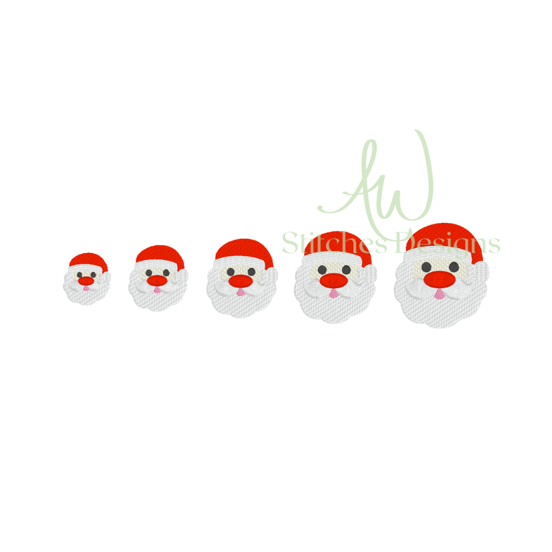 Santa Claus Mini fill stitch machine embroidery mini design