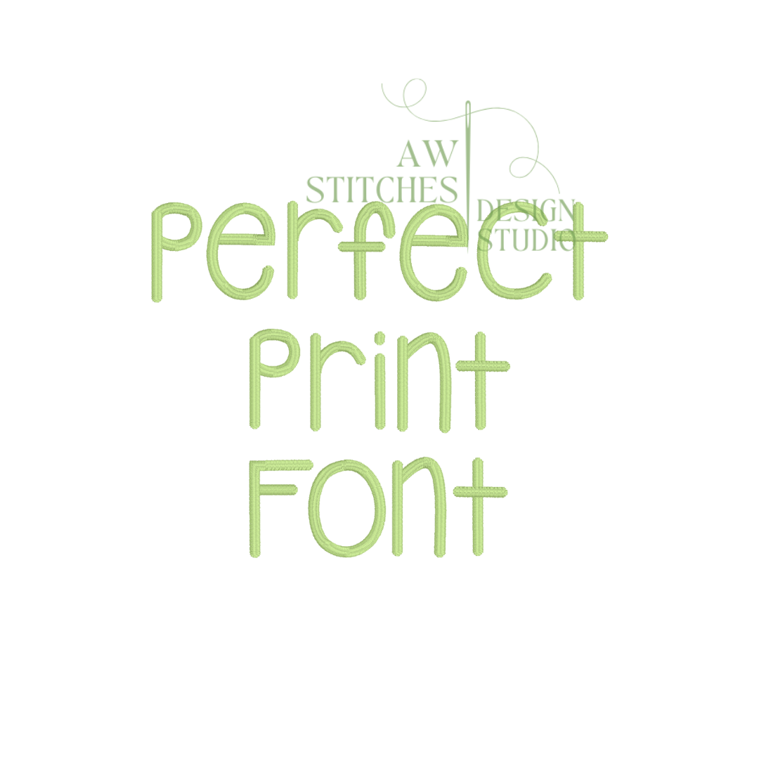 Perfect Print Font