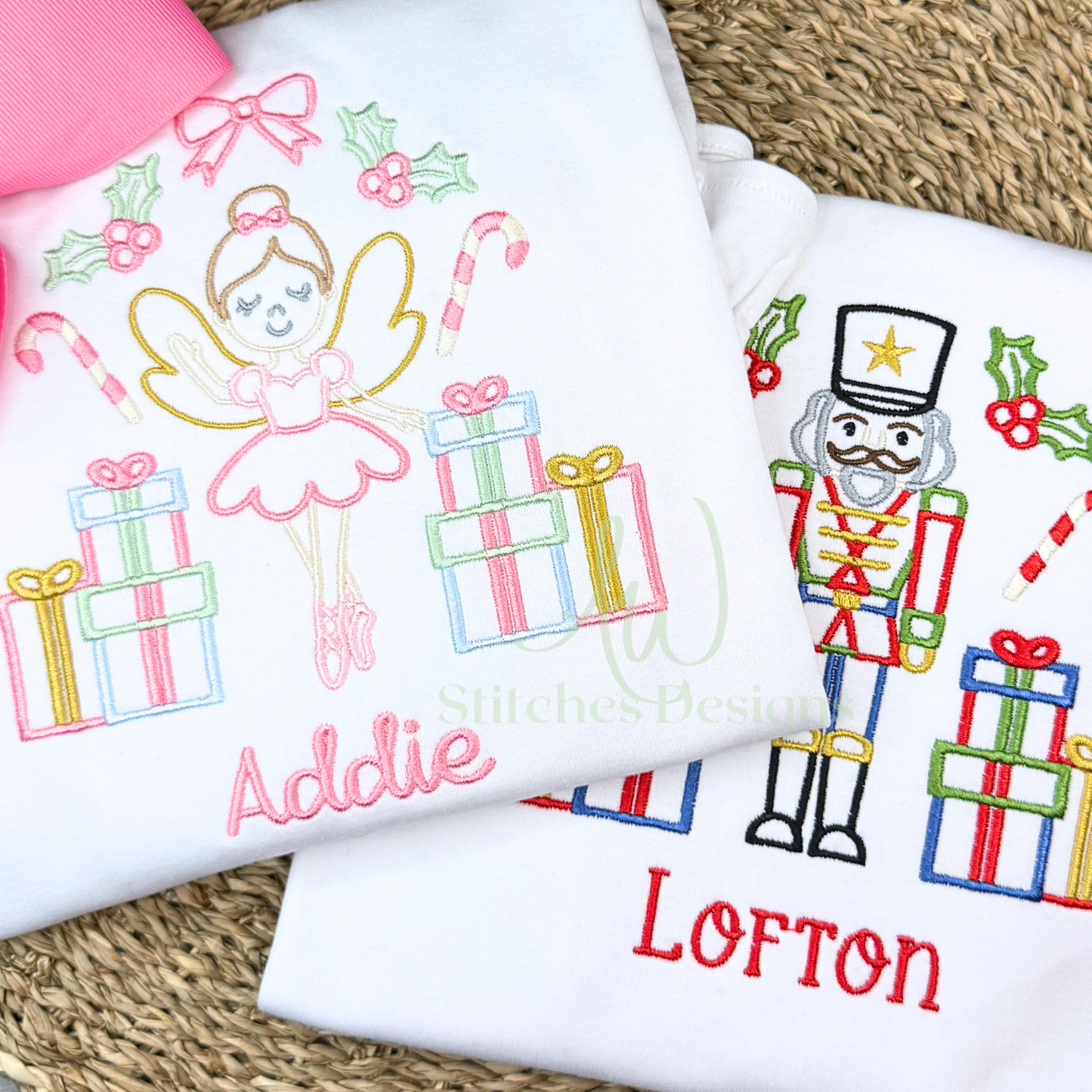 Sugar Plum Fairy satin stitch machine embroidery design file