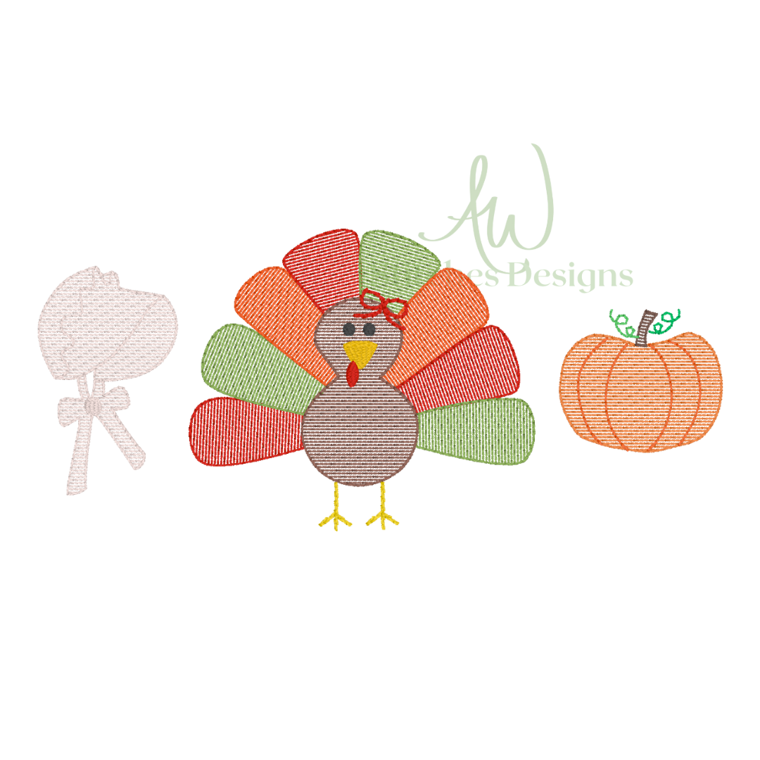 Turkey Trio with Bow