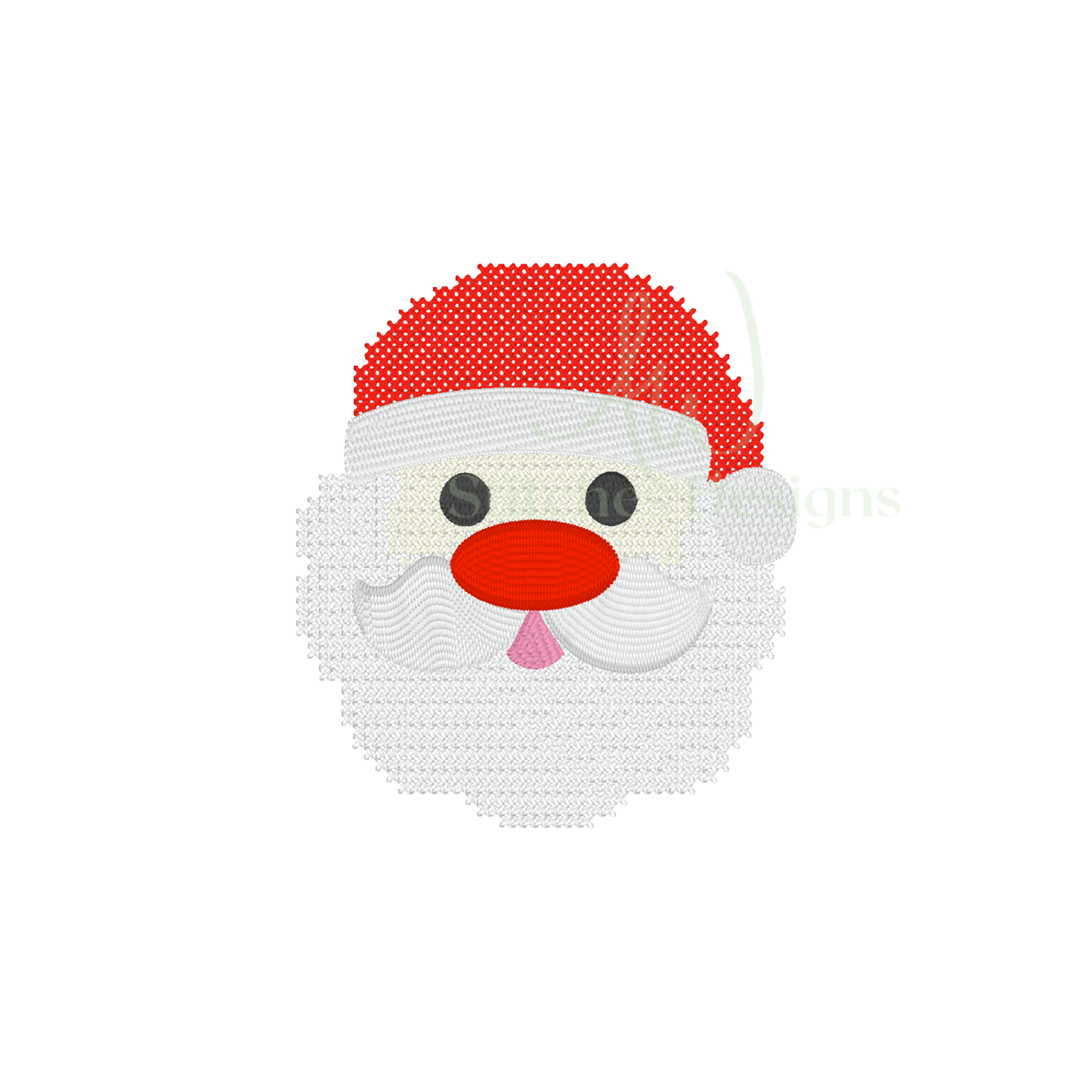 Mini Christmas Santa Cross Stitch embroidery design