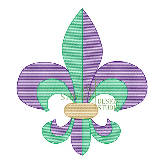 Fleur de lis sketch LARGER SIZES