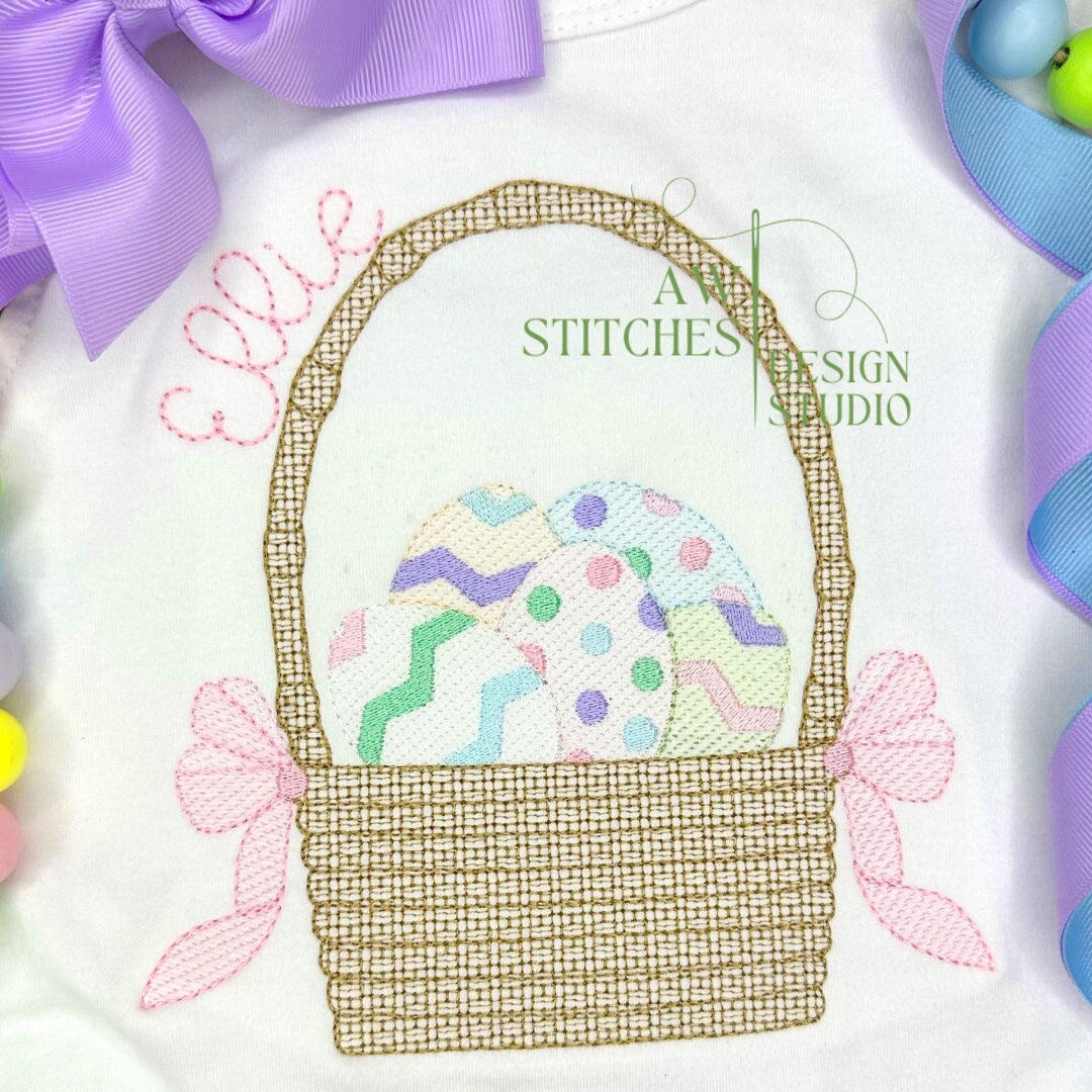 Easter Basket Motif Fill with Bow