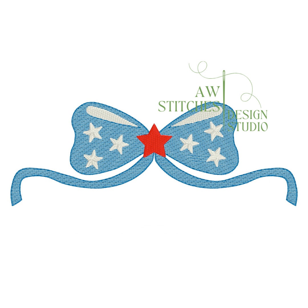 Patriotic Bow with Star