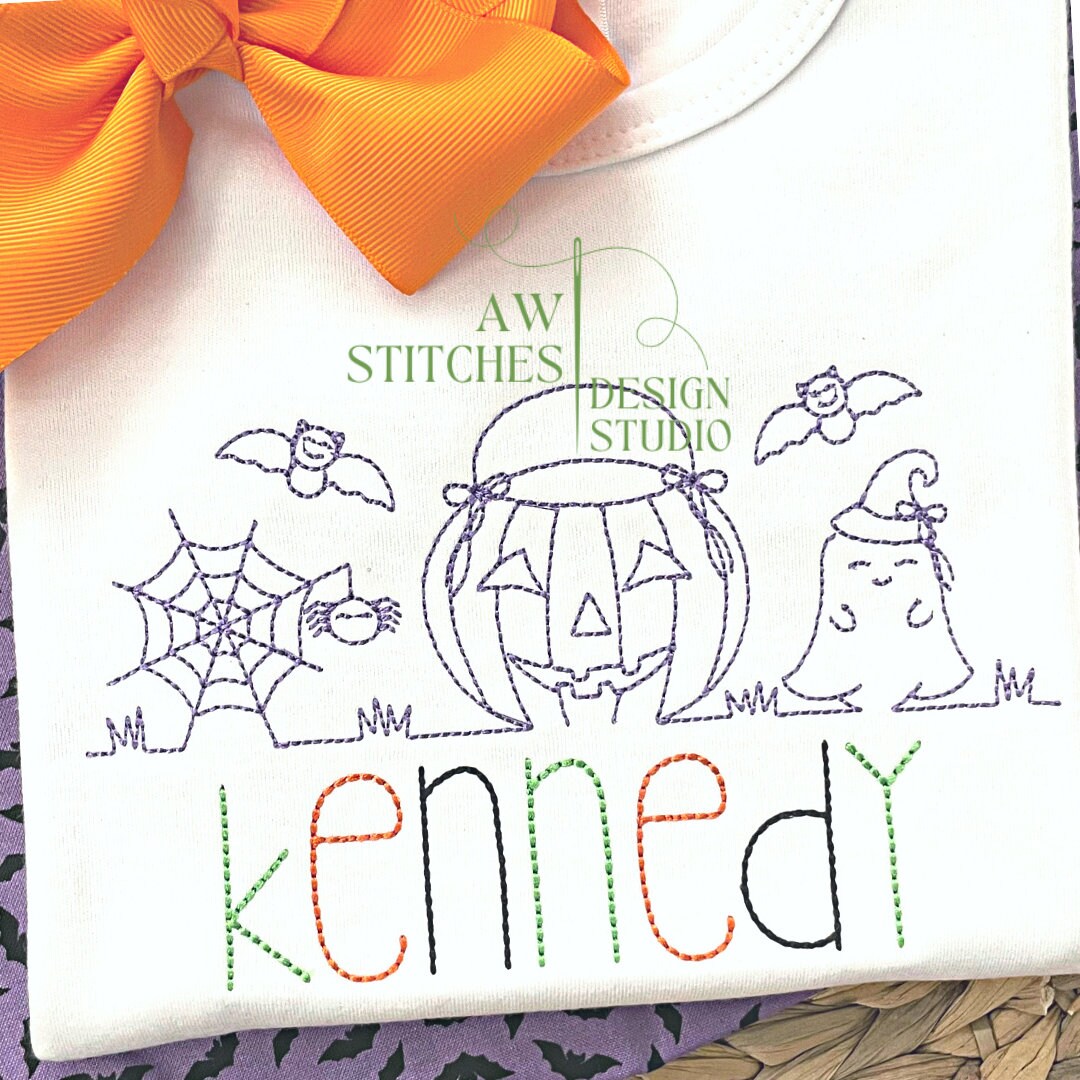 Halloween Line with Bow